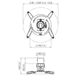 Vogel's PPC 1500 Projector Ceiling Mount