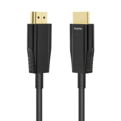DELTACO ULTRA ātrdarbīgs HDMI kabelis, optiski aktīvs kabelis, 48 ​​Gbps, melns, AOC