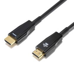 DELTACO ULTRA ātrdarbīgs HDMI kabelis, optiski aktīvs kabelis, 48 ​​Gbps, melns, AOC