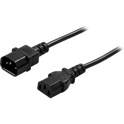Strāvas pagarinātājs, datoram un displejam, taisns IEC C13 - taisns IEC C14