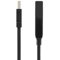 DELTACO PRIME USB 2.0 pagarinātāja kabelis, aktīvs, A tipa tēviņš - A tipa mātīte, melns