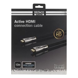 DELTACO PRIME active HDMI cable, textile, HDMI High Speed ​​with Ethernet