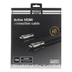 DELTACO PRIME active HDMI cable, textile, HDMI High Speed ​​with Ethernet